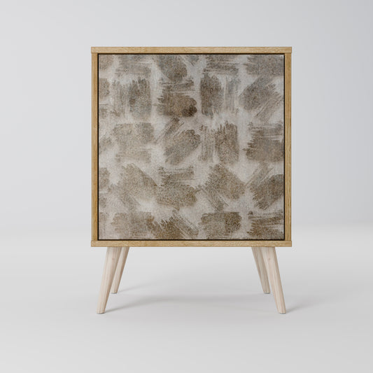 SLIGHTLY BLURRED Madia a 1 anta effetto rovere