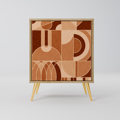 PRISM MOSAIC Madia a 1 anta effetto rovere