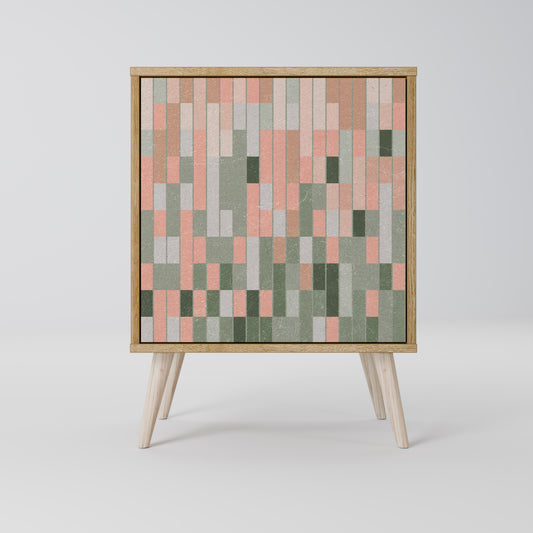 BUILDING THE FUTURE Madia a 1 anta effetto rovere