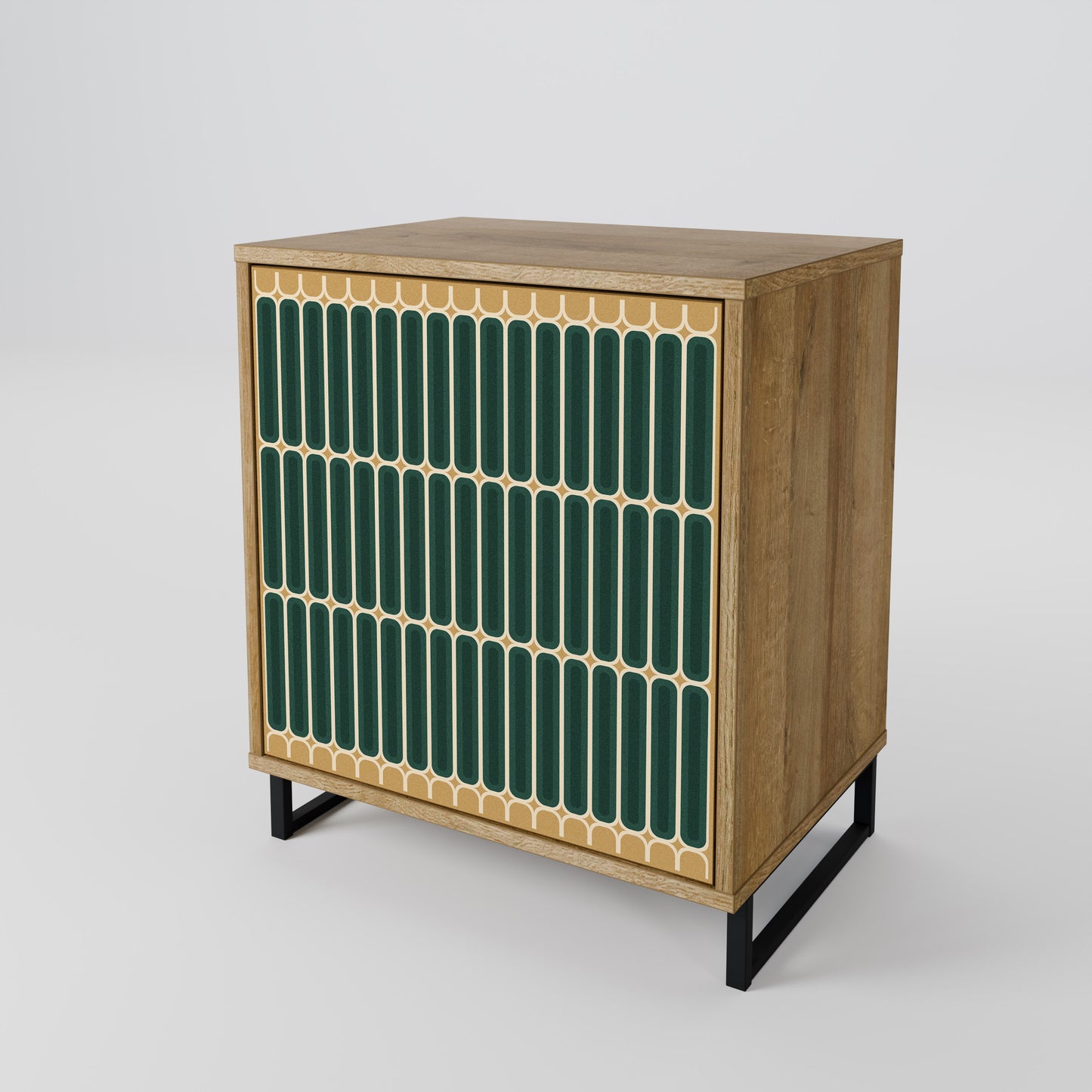 ILUSION GATE Madia a 1 anta effetto rovere