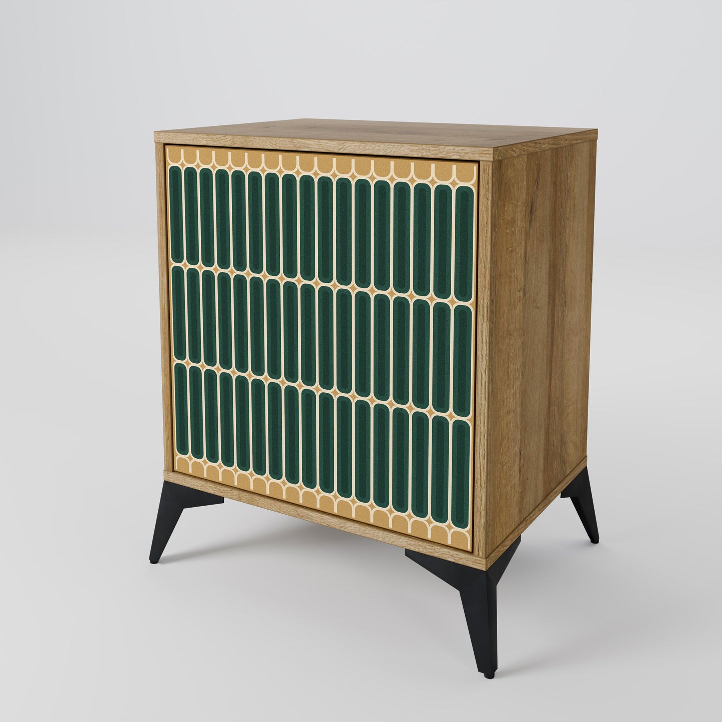 ILUSION GATE Madia a 1 anta effetto rovere