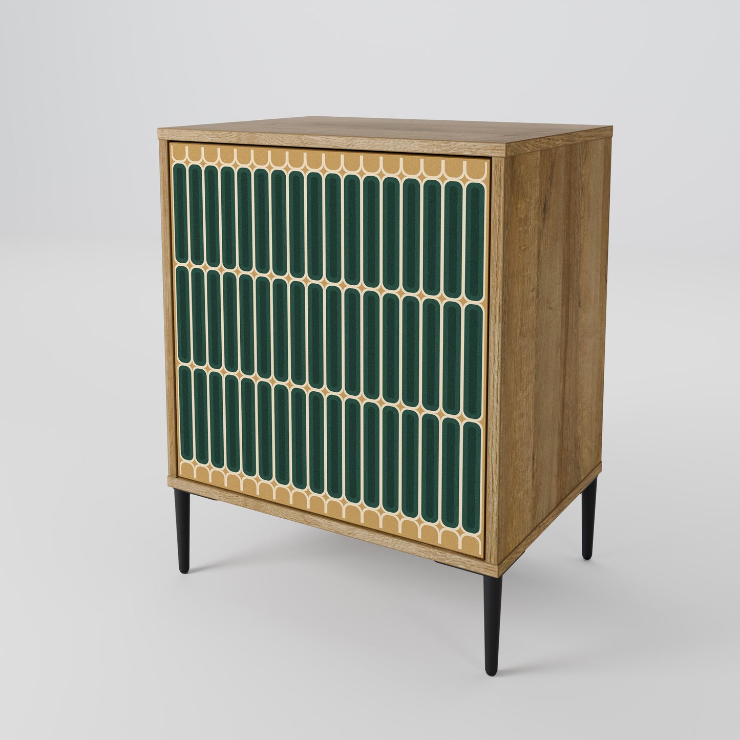 ILUSION GATE Madia a 1 anta effetto rovere