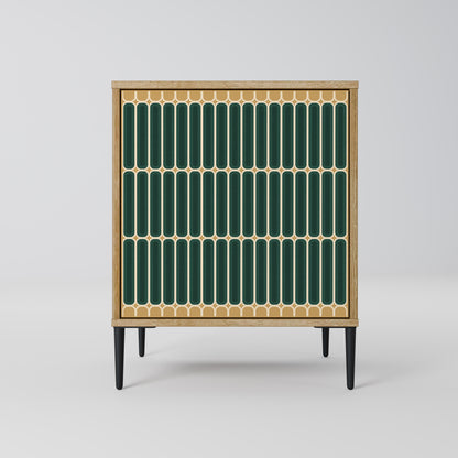 ILUSION GATE Madia a 1 anta effetto rovere