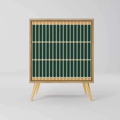 ILUSION GATE Madia a 1 anta effetto rovere