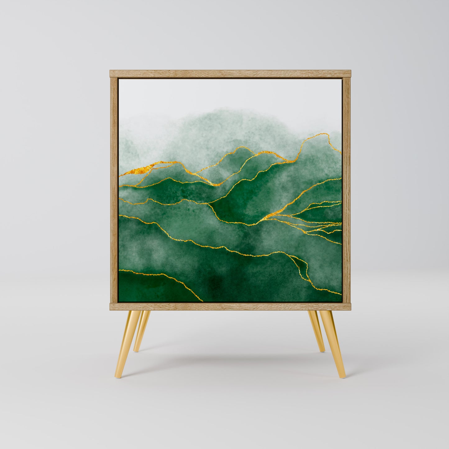 EXPENSIVE NATURE Madia a 1 anta effetto rovere