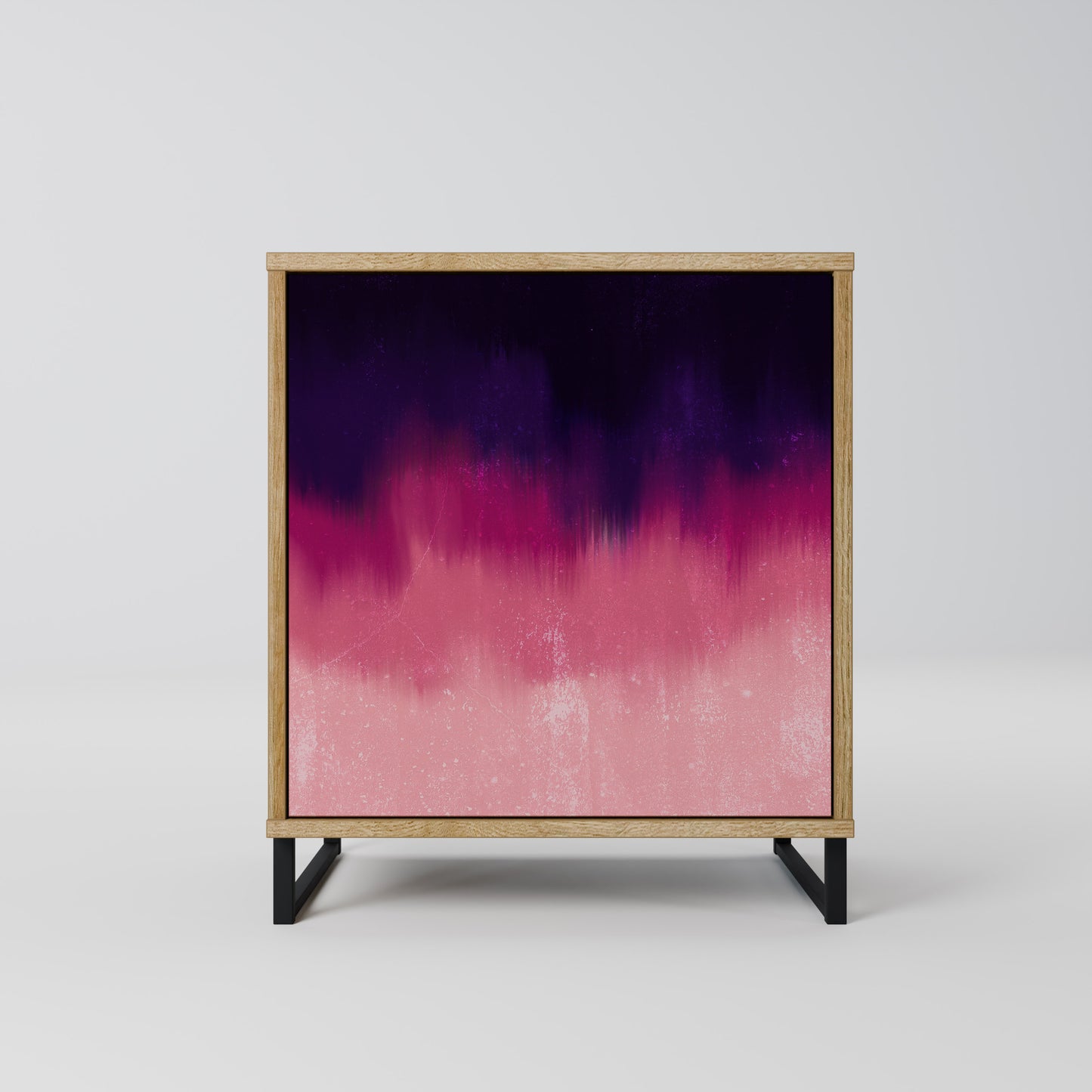 AURORA BOREALIS Madia a 1 anta effetto rovere