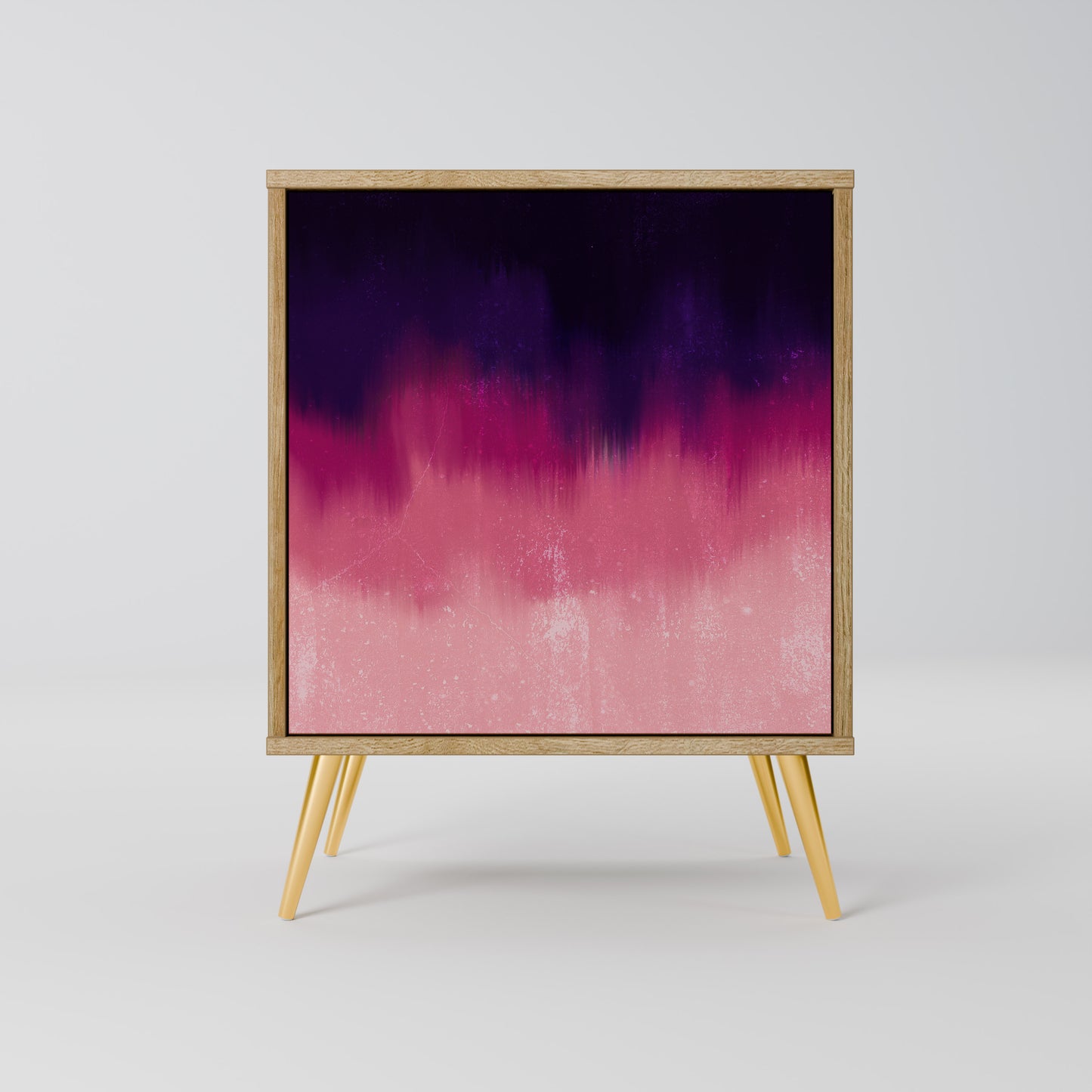 AURORA BOREALIS Madia a 1 anta effetto rovere