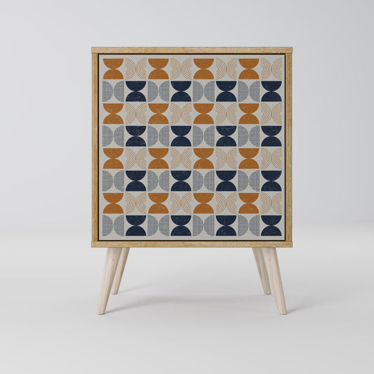 REFLECTION RANGE Madia a 1 anta effetto rovere