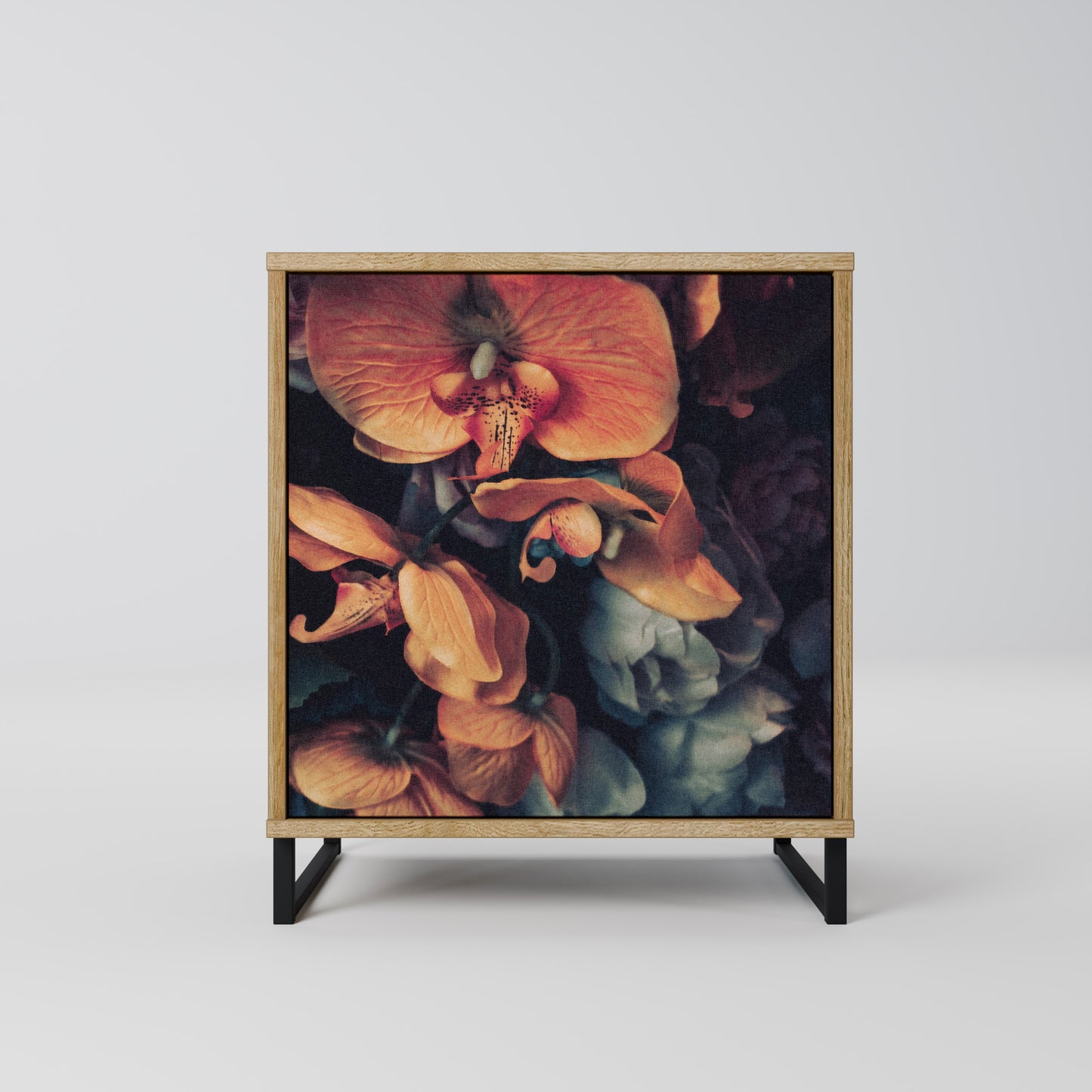 NEVERENDING BLOOM 1-Door Sideboard in Oak Effect