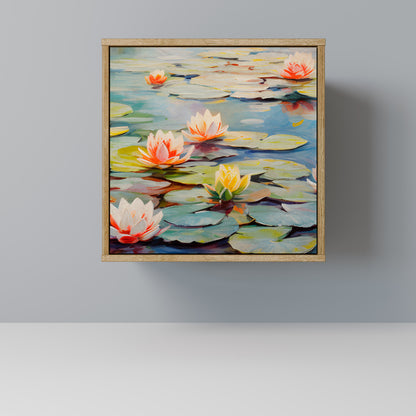 BLOOMING WATERS Madia a 1 anta effetto rovere