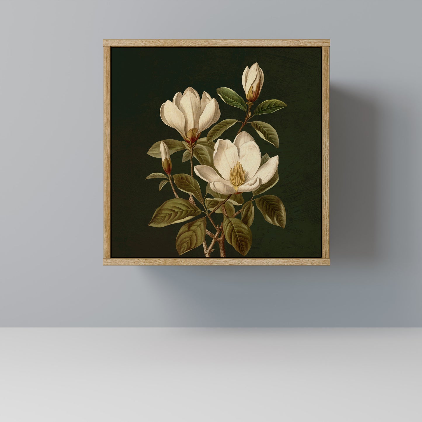 FLORAL NOIR Madia a 1 anta effetto rovere