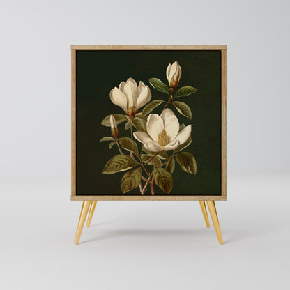 FLORAL NOIR Madia a 1 anta effetto rovere