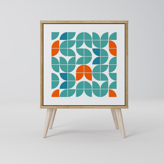 BE THE CHANGE Madia a 1 anta effetto rovere