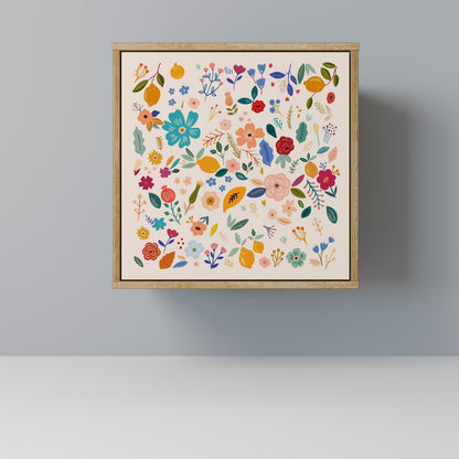 FLORAL COMBINATION Madia a 1 anta effetto rovere