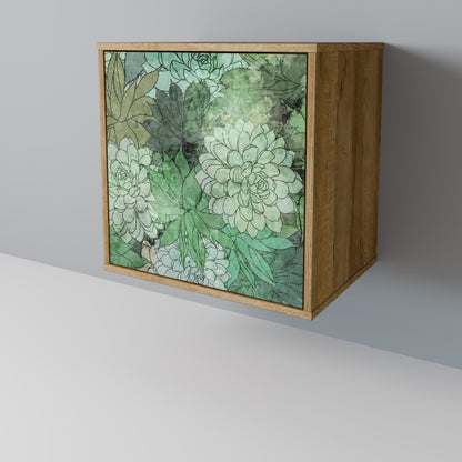 SUCCULENT CLUSTER Madia a 1 anta effetto rovere