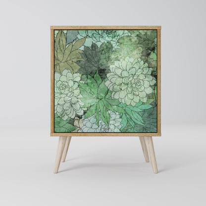 SUCCULENT CLUSTER Madia a 1 anta effetto rovere