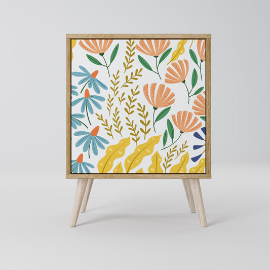 HELLO SPRING Madia a 1 anta effetto rovere