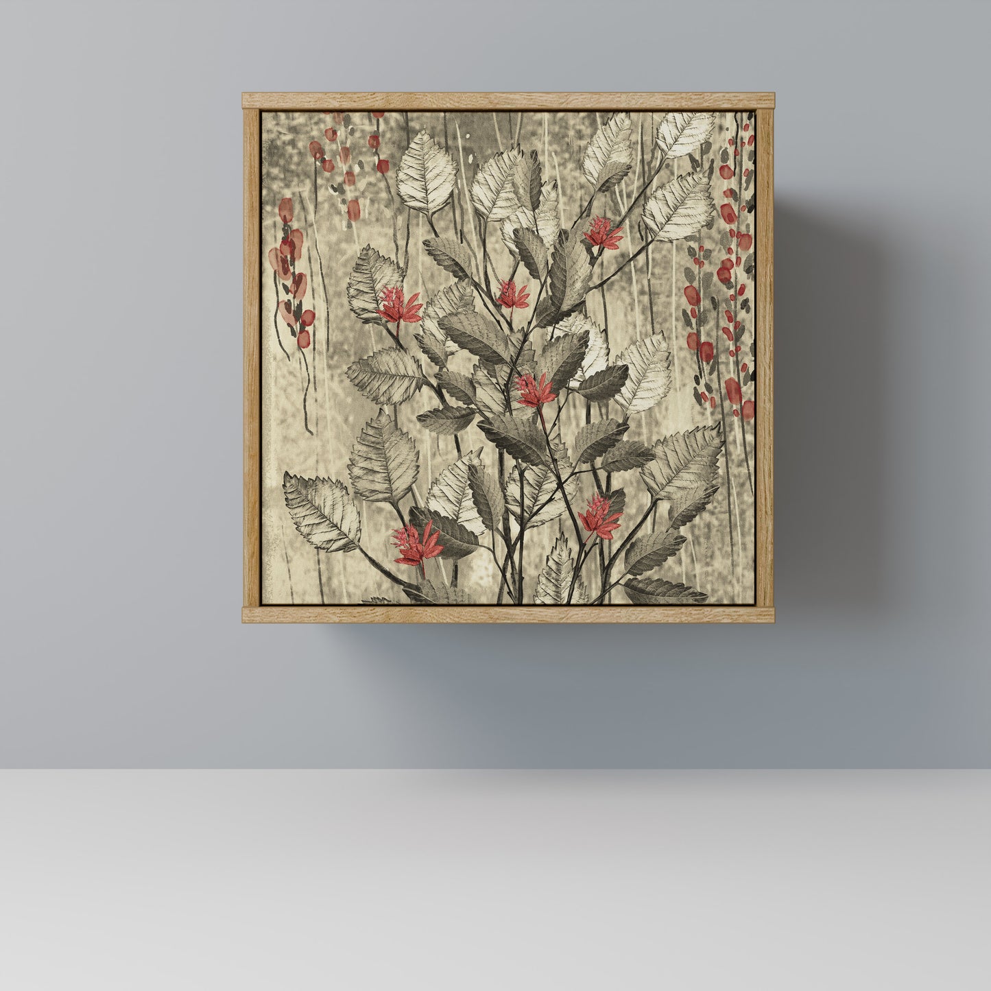 HERBAL GRACE Madia a 1 anta effetto rovere