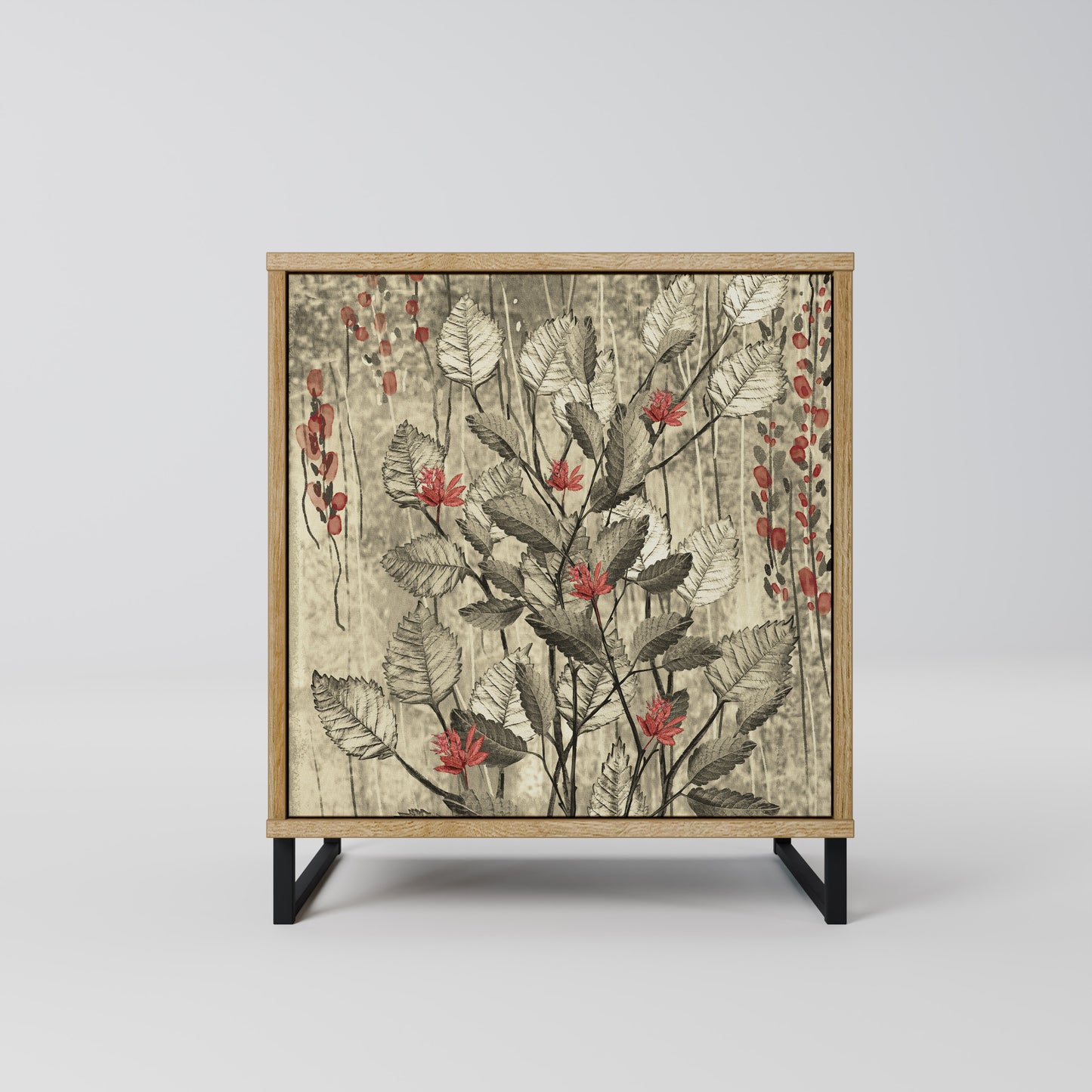 HERBAL GRACE Madia a 1 anta effetto rovere