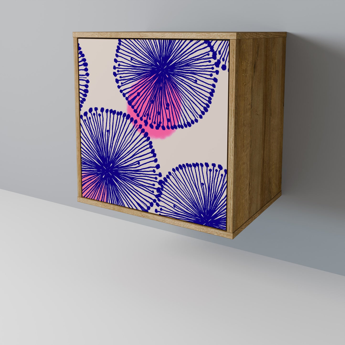 MAGIC NATURE Madia a 1 anta effetto rovere