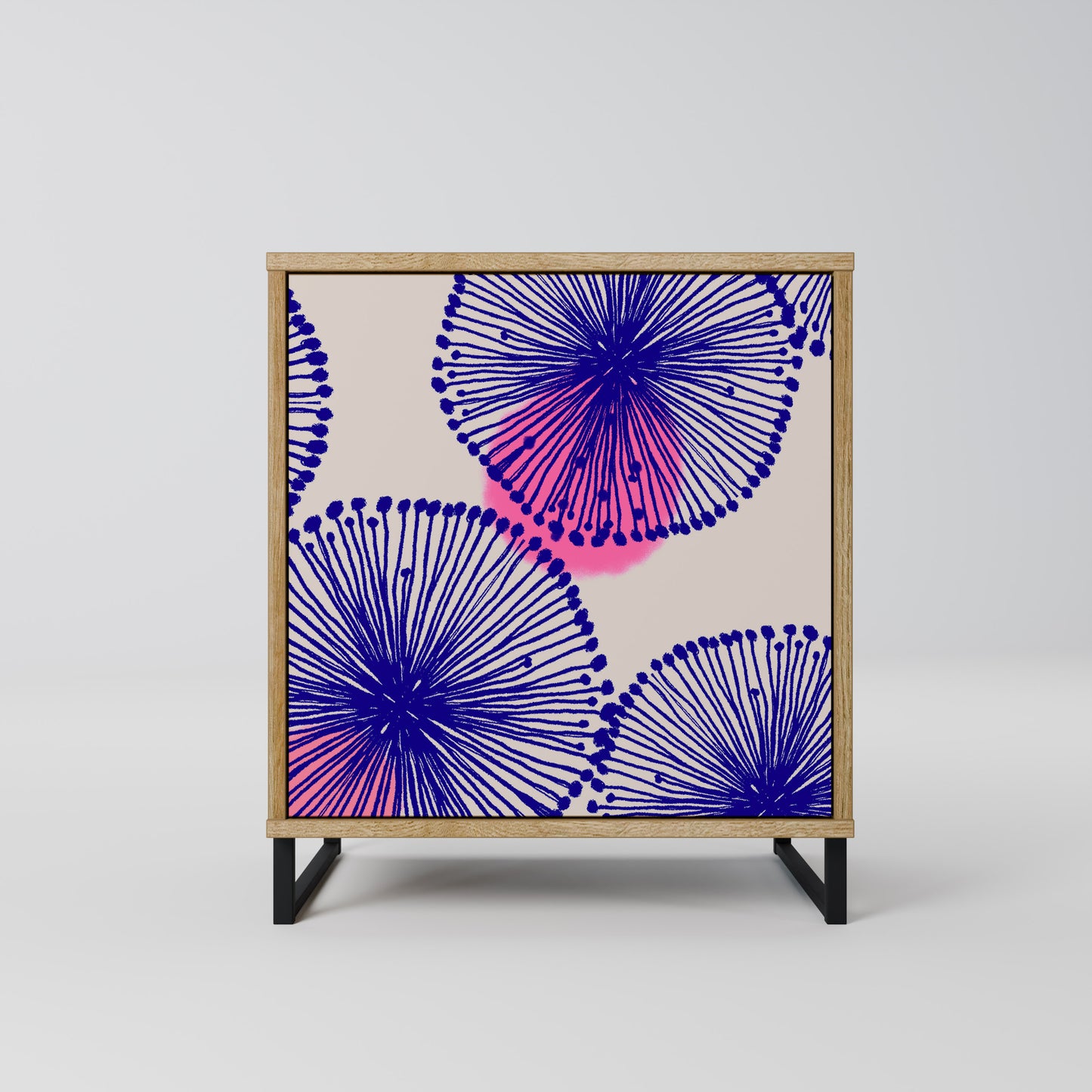 MAGIC NATURE Madia a 1 anta effetto rovere