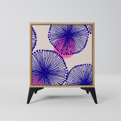 MAGIC NATURE Madia a 1 anta effetto rovere