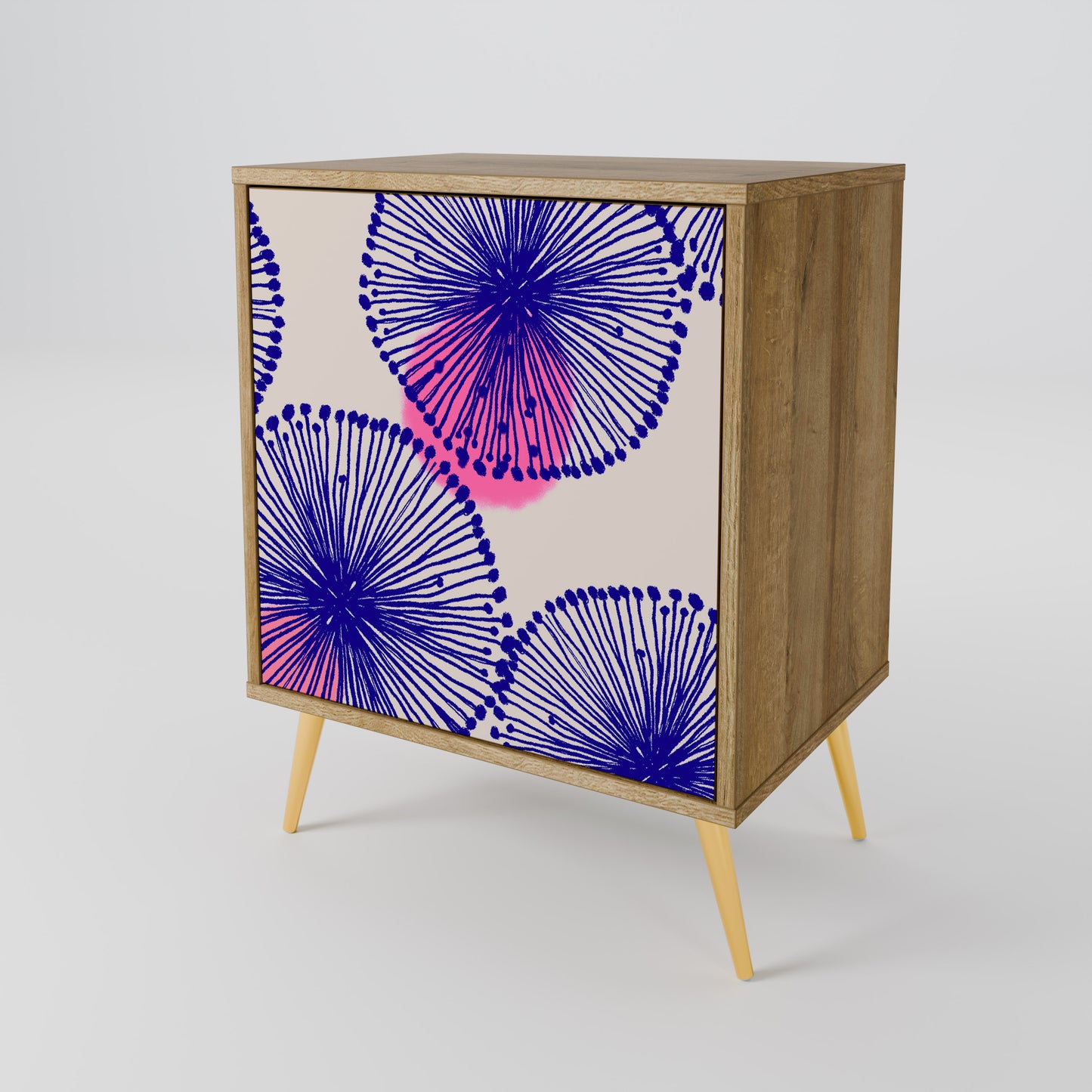 MAGIC NATURE Madia a 1 anta effetto rovere