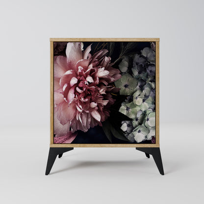 PURE BLOSSOM Madia a 1 anta effetto rovere