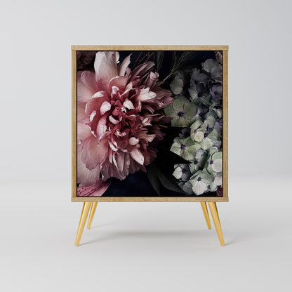 PURE BLOSSOM Madia a 1 anta effetto rovere