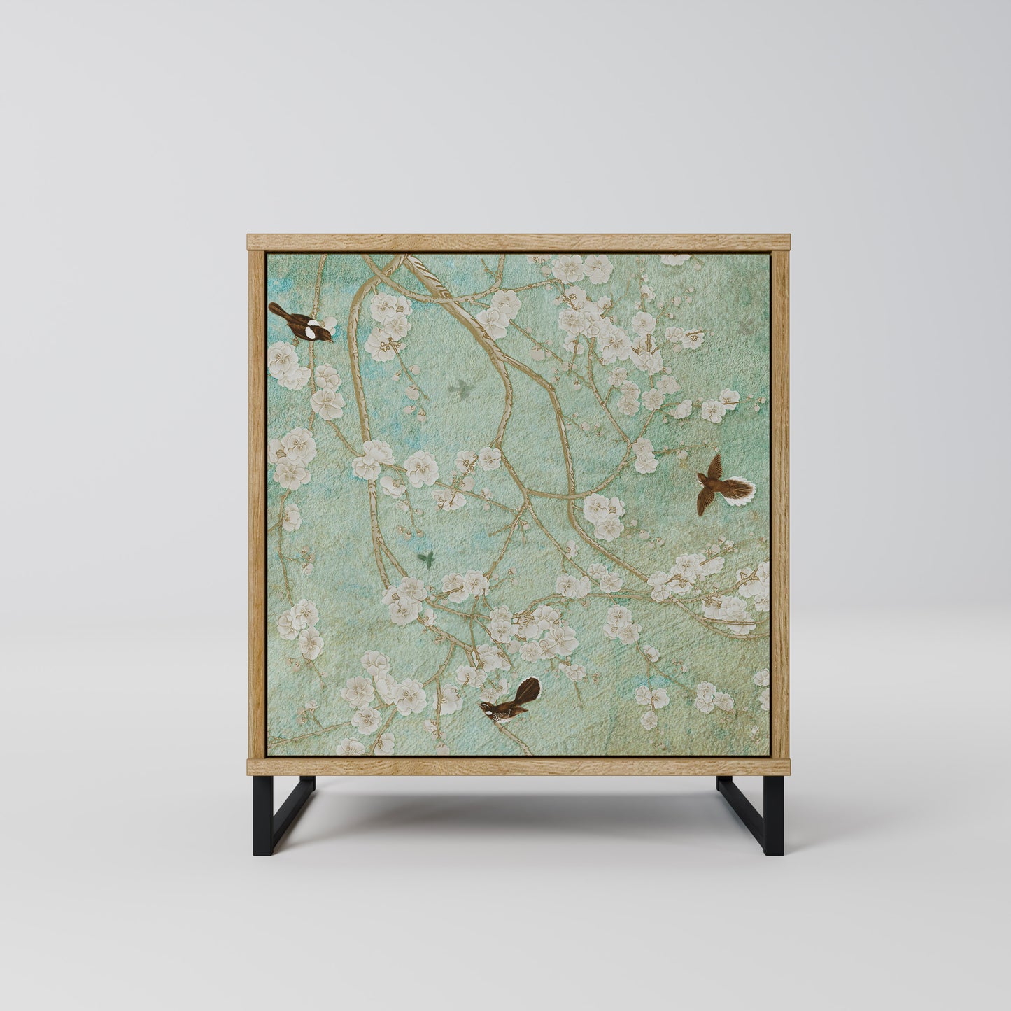 BLOOMING CHARM Madia a 1 anta effetto rovere