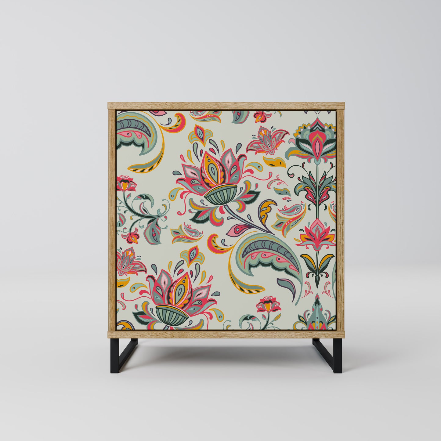 ORGANIC FOLKLORE Madia a 1 anta effetto rovere