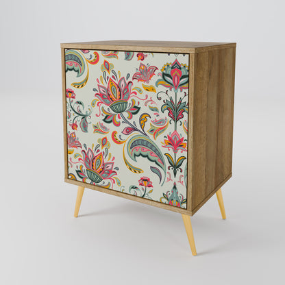 ORGANIC FOLKLORE Madia a 1 anta effetto rovere