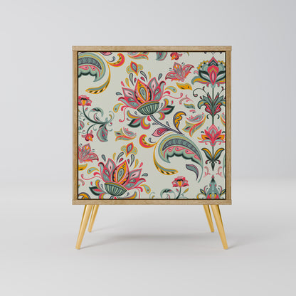 ORGANIC FOLKLORE Madia a 1 anta effetto rovere