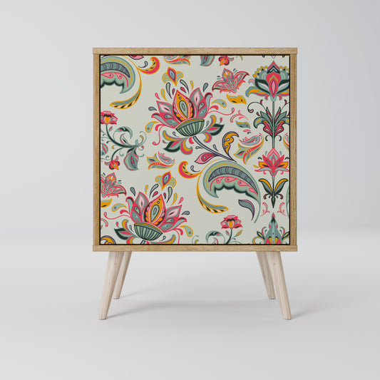 ORGANIC FOLKLORE Madia a 1 anta effetto rovere