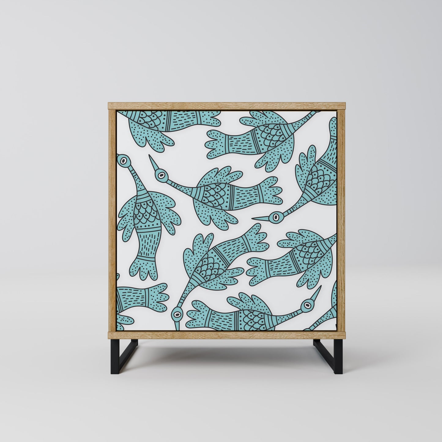 WATERSPOUT SONGIBIRD 1-Door Sideboard in Oak Effect