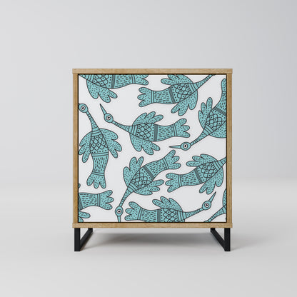 WATERSPOUT SONGIBIRD 1-Door Sideboard in Oak Effect