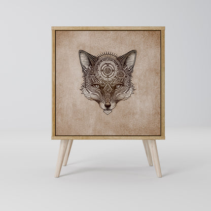 STEAMPUNK CLAN Madia a 1 anta effetto rovere