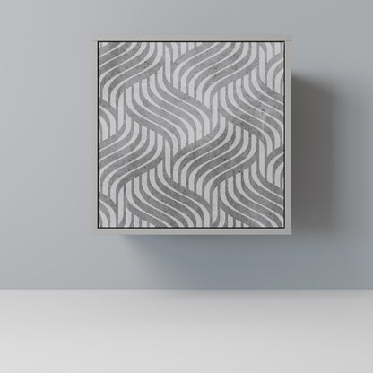 CONCRETE MOVEMENT 1-Door Sideboard in Grey Finish