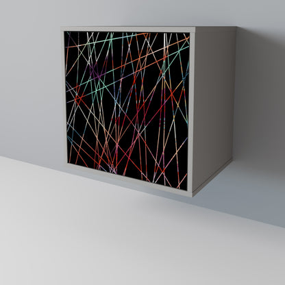 LUMINOUS SNARE 1-Door Sideboard in Grey Finish