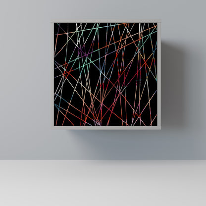 LUMINOUS SNARE 1-Door Sideboard in Grey Finish