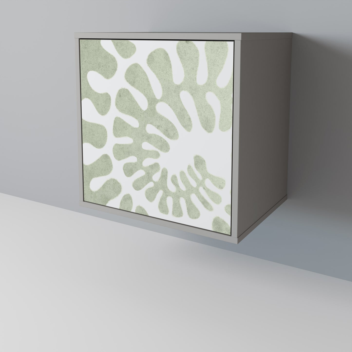 HELIX DANCE 1-Door Sideboard in Grey Finish