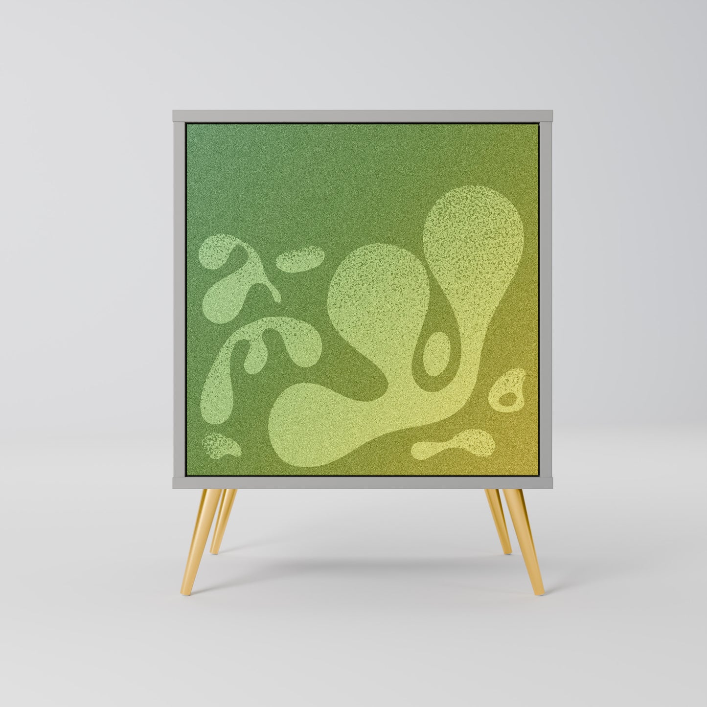 Credenza IRREGULAR BLUE a 1 anta con finitura grigia