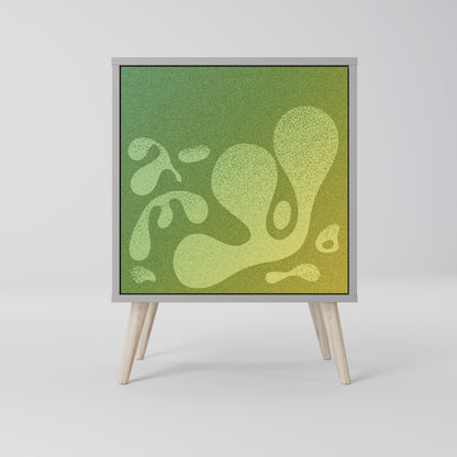 Credenza IRREGULAR BLUE a 1 anta con finitura grigia