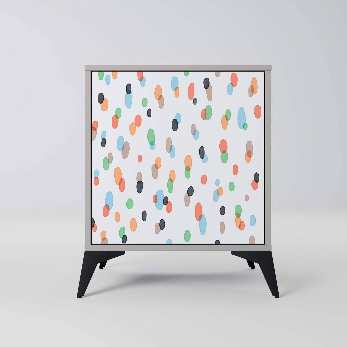 Credenza ENERGETIC SPOT a 1 anta con finitura grigia