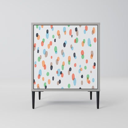 Credenza ENERGETIC SPOT a 1 anta con finitura grigia