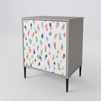 Credenza ENERGETIC SPOT a 1 anta con finitura grigia