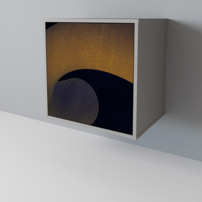 HOLLOW TIME 1-Door Sideboard in Grey Finish