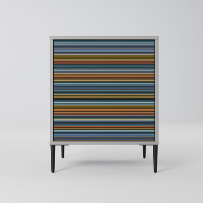 LINEOUT SPECTRUM 1-Door Sideboard in Grey Finish