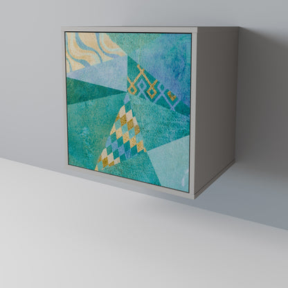 SPECTRUM SPLENDOR 1-Door Sideboard in Grey Finish