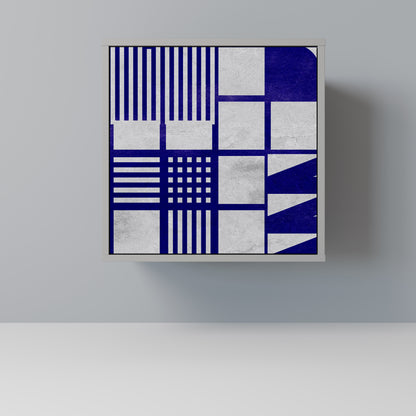 Credenza a 1 anta THE RIGHT PLACES in finitura grigia